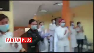 غافلگیری راننده تاکسی توسط پزشکان و پرستاران