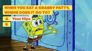 کارتون باب اسفنجی|دانش Krabby Patty خود را آزمایش کنید!