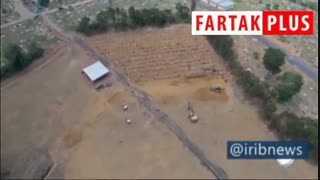 تصاویر هوایی از گورهای دسته جمعی بیماران کرونایی در برزیل