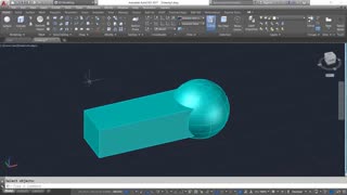 آموزش دستور union در اتوکد سه بعدی