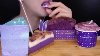 ASMR PURPLE FOOD BTS