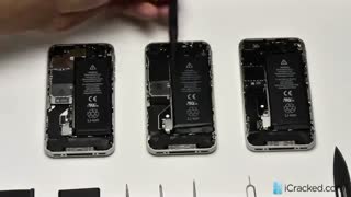 آموزش تصویری تعویض باتری آیفون 4 - ویدئو 3