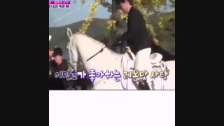 مصاحبه با لی مین هو درباره ماکسیموس (اسبش) در سریال پادشاه ابدی همراه با ترجمه