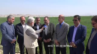 افتتاح آبیاری تحت فشار 98 درصد از اراضی دشت پلنگ با اعتبار 59 میلیارد ریال با حضور مهندس طهماسبی معاون  وزیر کشاورزی - بهمن 96