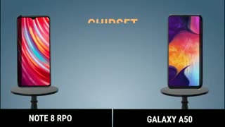 مقایسه گلکسی A50 با شیائومی نوت 8 پرو