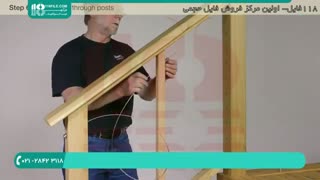 آموزش نصب انواع نرده های چوبی راه پله به صورت عملی