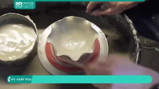 آموزش سفالگری - ساخت کاسه سفالی با چرخ