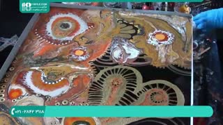 نقاشی با رزین اپوکسی- نقاشی  پروانه