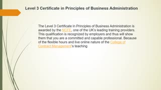 principles of business level 3