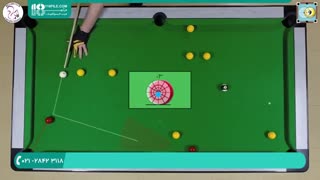 آموزش بیلیارد - اجرای  تمرین با توپ