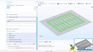 قسمت 8 بسط هندسه‌ی دوبعدی به سه‌بعدی در کامسول comsol (دوبله فارسی)