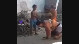 وقتی پدر برای شادی پسرش تو نقشش فرو میره