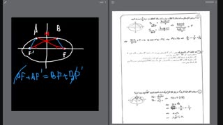 مبحث بیضی - نمونه سوالات امتحان نهایی - استاد جواد نوری