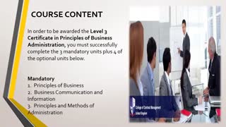 Level 3 Certificate in Principles of Business and Administration