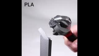 مقایسه قطعه ساخته شده با PLA و ABS