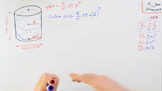 ریاضی 9 - فصل 8 - بخش 1 : حجم کره نیم کره و استوانه