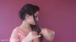 آموزش مدل مو بسیار ساده و شیک روزمره