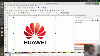 آموزش ساخت لوگو رایتل و لوگو هوآوی بصورت وکتور در Inkscape