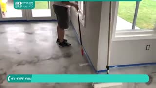 کفپوش اپوکسی طرح سنگ مرمر