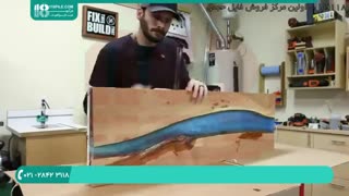 ساخت میز با رزین - رزین اپوکسی مدل آبشاری