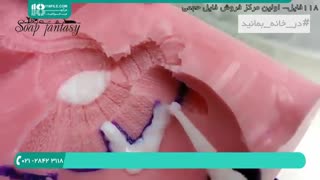 ساخت صابون فانتزی به شکل آدم برفی