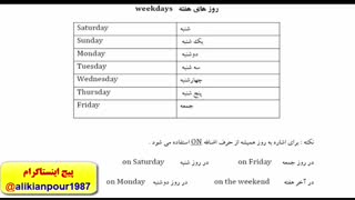 آموزش مکالمه زبان انگلیسی ازپایه تا پیشرفته- درس بیستم