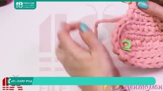 بافت کیف با قلاب