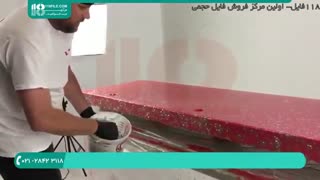 اجرای کفپوش اپوکسی - کفپوش صورتی