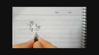 مجموعه آموزش خطاطی پیوسته انگلیسی (لاتین) - جلسه هفتم