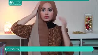 مدل های ساده گره زدن شال به سبک حجاب