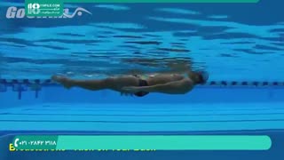 شنا -غورباقه مانند لگد زدن بر پشت