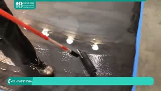 نصب کفپوش سه بعدی متالیک تیتانیوم