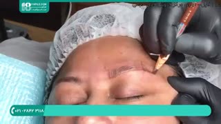 تتو صورت-کشیدن پودر ابروها