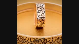 انگشتر رینگ خاص و النگوی ست میناکاری 22 عیارکاری از گالری طلا و جواهر محمود