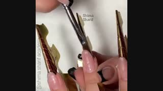 آموزش صدف سازی روی ناخن با فرمر _ آکادمی ناخن شیما شریف