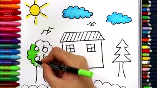 نقاشی خانه برای کودکان