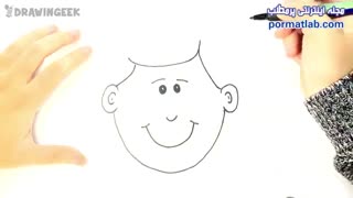 painting-020 - آموزش کشیدن چهره یک پسر کوچولو