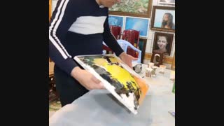 آموزش نوعی از ابر و باد یا آبستره