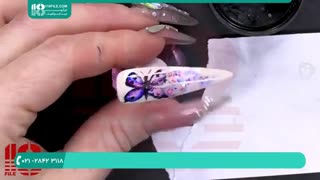 طراحی ناخن - طراحی پروانه