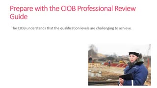 CIOB professional review example pdf