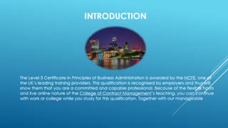 Level 3 Certificate in Principles of Business and Administration