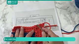 پانچو - نحوه بافت پانچو  یقه اسکی