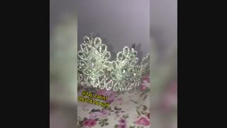 زیبا ترین تاج عروس جهان