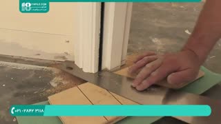 نصب پارکت و لمینت – نحوه برش دادن انتهای چارچوب درب