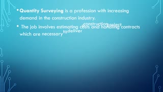 Quantity surveying