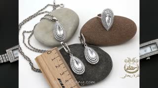 نیم ست نقره، انگشتر نقره، ساعت  نقره، دستبند نقره، زیور آلات نقره، نقره ریحانی