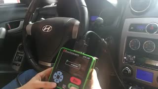 تعریف کلید و خواندن کد خودروی هیوندای کوپه با دستگاه SPD240