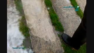 شستشو کفپوش بتنی با واترجت صنعتی