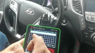 تعریف ریموت هوشمند خودروی هیوندای سانتافه 2016 با دستگاه SPD240