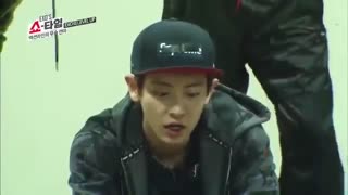 رزمی یاد گرفتن کریس همراه چانیول  تائو و سوهو هیونگ